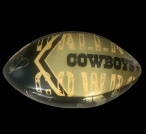 Fútbol americano vintage Dallas Cowboys negro dorado Wilson - Imagen 1 de 11