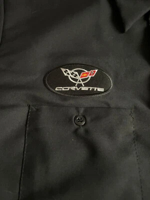 Camisa de trabajo Corvette Racing con cuello abotonado logotipo caña - usada una vez Foto 1 de 4