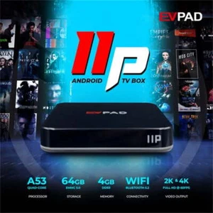 EV PAD 11P Android TV Box 4 GB RAM + 64 GB 8K HD Dual Wi-Fi Gigabit LAN 1000Mbp - Picture 1 of 8