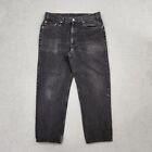 VTG Levis 550 Jeans Men 38x30 Actual (36x29) Black Faded Distressed Straight 90s
