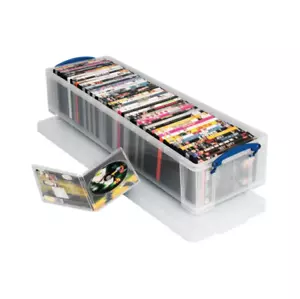 3 x Really Useful Clear Plastic Storage Box 22 Litre New + Free 24h Delivery - Picture 1 of 1