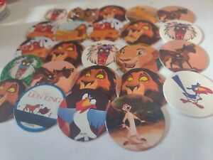 24 Lion King Pogs Milk Cap | 90s 80s Y2k Retro Game Nostalgia Disney 