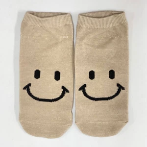 School Socks Children'S Beige Socks With A Unique Smile Pattern Made By Korea Bo - Picture 1 of 3