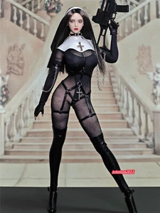 1/6 Sexy Monjas Cosplay Cabeza Esculpida Cuerpo Medias Ropa Tbleague Figura de Acción - Imagen 1 de 4