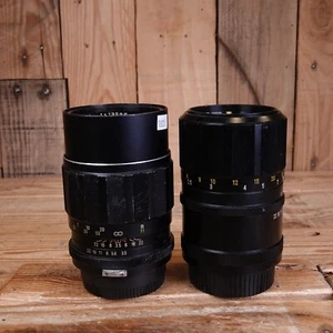 Bundle of 2 SOLIGOR 135mm f/3.5 Nikon Mount Standard Prime Camera Lens - Fungus - Picture 1 of 5