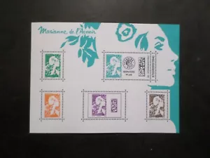 FRANCE 2023 BLOC FEUILLET 5 TIMBRES MARIANNE de L AVENIR neuf** MNH - Photo 1/1