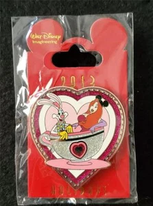Pin Disney WDI # 95298 - Día de San Valentín 2013 - Tazas de té Roger & Jessica Rabbit - Imagen 1 de 1