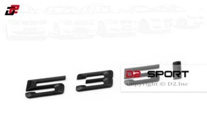 Matte Black Trunk Emblem Badge Letters fit BMW E60 E61 F10 F11 5-Series 535i 535 - Picture 1 of 3