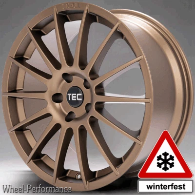 18 Zoll T7 Alufelgen 8x18 5x110 ET38 in bronze für Opel und Saab - Bild 1 von 4