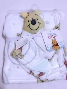 Disney Baby Winnie The Pooh Plush Blanket with Teething Lovey New With Tags NWT - Picture 1 of 1