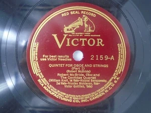 Coolidge Quartet Quintet Oboe & Strings Victor 2159 Robert McBride E - Picture 1 of 2