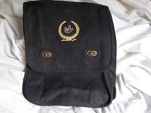 Gold Colored Symbol "I Love You" in Sign Language Black Tote Bag - Picture 1 of 4