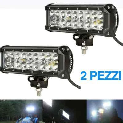 2x FARO SUPPLEMENTARE PROFONDITA' PER AUTO FUORISTRADA 12V 18 LED 54W IP68 BARCA - Immagine 1 di 3