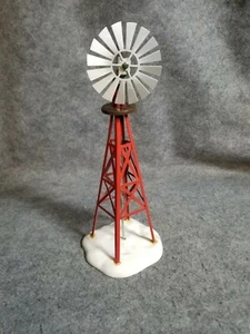 Department 56 Red Windmill, 11 1/2" tall - Picture 1 of 5