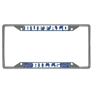 New Football Buffalo Bills Chrome License Plate Frame Metal 12.5" x 6" - Picture 1 of 1