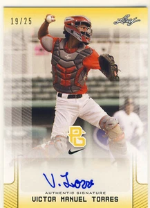 VICTOR MANUEL TORRES 2017 Leaf Perfect Game PG AUTO /25 WHITE SOX - Picture 1 of 1