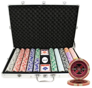 MRC POKER 1000 14G ULTIMATIVER CASINO-TISCH TON POKER-CHIPS SET KUNDENSPEZIFISCHE BAUWEISE - Bild 1 von 4