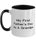My First Father's Day As A Grandpa Two Tone 11oz Mug Grandpa Cup Cheap Gifts For
