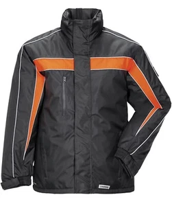 Planam - Chaqueta de invierno Cosmic, chaqueta de advertencia - negra/naranja - talla L - Imagen 1 de 3