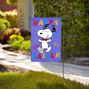 Peanuts Flagge Snoopy Charlie Brown FROHE OSTERN! 10409 Applikation sticken 12x18" - Bild 1 von 1
