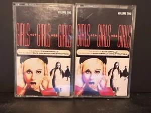 Elvis Costello Girls Girls Girls Vol 1 & 2 Cassette Columbia C2T 46897 Rare OOP - Picture 1 of 8