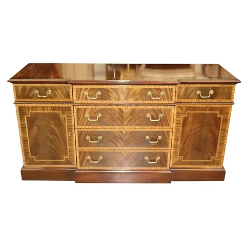 Flame Mahogany Councill Craftsman Chippendale Style Sideboard Buffet Cover