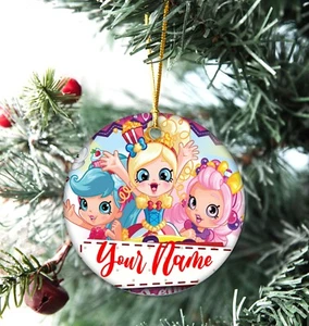 Shopkins xmas Personalised Christmas Bauble Personalised Tree Decorations Gifts - Picture 1 of 1