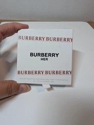Burberry Her Eau de Toilette & Parfum Spray Natural Vaporizador 4 Muestra Spray Foto 1 de 4