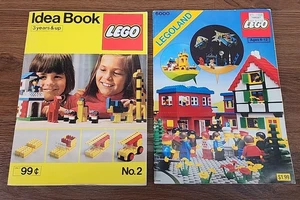 Vintage LEGO 6000 Legoland Ideas Instruction Book Lot w/ Stickers 1980 1977 - Picture 1 of 11