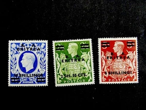 nystamps Great Britain Offices Abroad Africa Eritrea # 24-26 MOGH $88 N21y440 - Picture 1 of 2