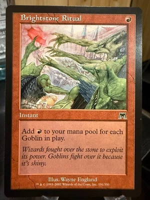 MTG Magic the Gathering Onslaught Brightstone Ritual - Image 1 of 2