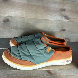 ll bean mountain classic quilted womens size 11 shoes green insulated slippers - Picture 1 of 8