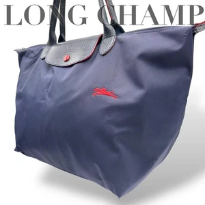 Bolso de Mano Longchamp Pliage Vintage de Nylon en Azul con Logo Bordado - Imagen 1 de 17