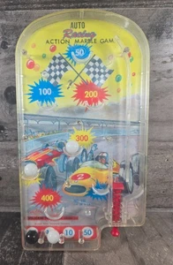 Vintage Wolverine Toy Co Autorennen Marmor Flipper Spiel Nr. 138 Hergestellt in den USA 50er 60er - Bild 1 von 8