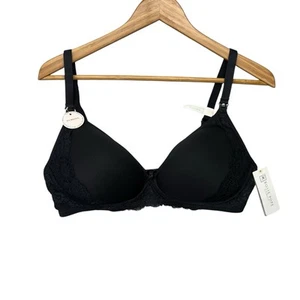 Rosie Pope Bra 36D Black Nursing Bra Lace Maternity Wireless Lightly Lined NWT - Picture 1 of 10