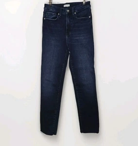 Good American Jeans Größe 6-12 dunkelblau gerades Bein - Bild 1 von 7