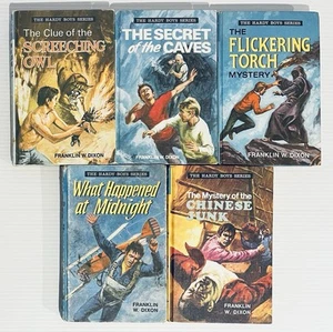 5x The Hardy Boys Series Collins HC Books # 9 13 15 21 34 Franklin W Dixon Lot - Picture 1 of 4