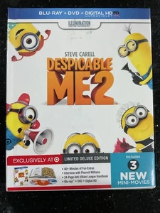 Despicable Me 2 Blu-ray + DVD Limited Deluxe Edition Book Packaging. NEW - Picture 1 of 2