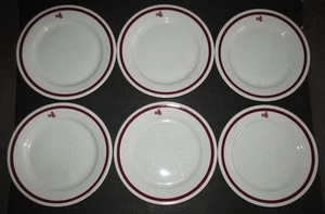 6er Set Bismarck Hotel Chicago IL Restaurant Buffalo Porzellan 9" Essteller - Bild 1 von 5