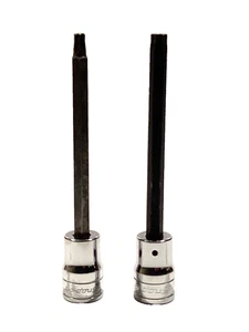 Snap On 2 Piece 3/8” Drive LONG T27 T40 Torx Socket Driver Bit Set FTXL27 FTXL40 - Bild 1 von 9