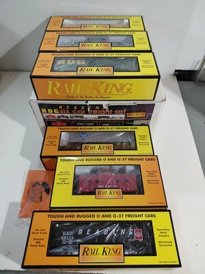 MTH 30-7017 Train O Gauge Model Railroad Reading Company 6 Freight Car Set w/Box - Image 1 of 4