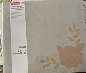 vintage Style scrapbook album. Flower Print - Picture 1 of 3