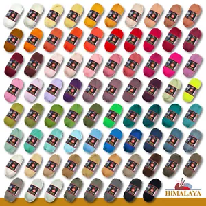 Himalaya 100 g antipilling quotidiano lana senza lanugine filato maglia 78 colori - Foto 1 di 157