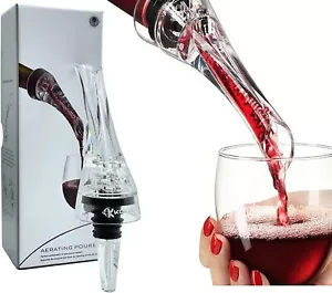 Wine Aerator Pourer Spout for Instant Aeration of Red Wine White Wine Bottle Tap - Picture 1 of 8