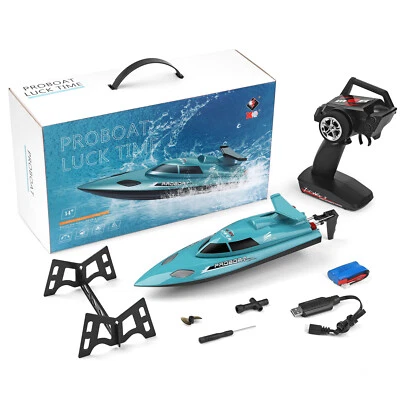 RC Speed Boat 21KM/h 2.4GHz High Speed Remote Control Electric Boat + 370 Motor - Image 1 of 4