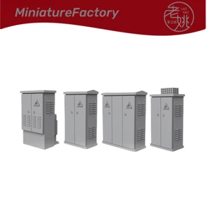 Z Gauge 1/220 Electrical Distribution Transformer Boxes Railroads Scenery - Picture 1 of 12
