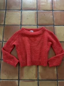 Vintage 60s Jane Irwill Fuzzy Boxy Mod Knit Sweater Size Small - Picture 1 of 7
