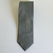 Burton Grey Geometric Design Classic Polyester Tie 