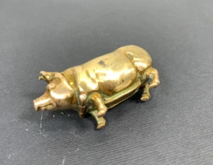 Antikes viktorianisches Vesta Etui Schweineform Streichholzetui - Bild 1 von 22