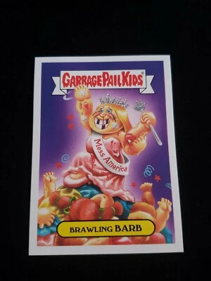 2016 Garbage Pail Kids 14a BRAWLING BARB American As Apple Pie GPK Sticker - Image 1 of 2